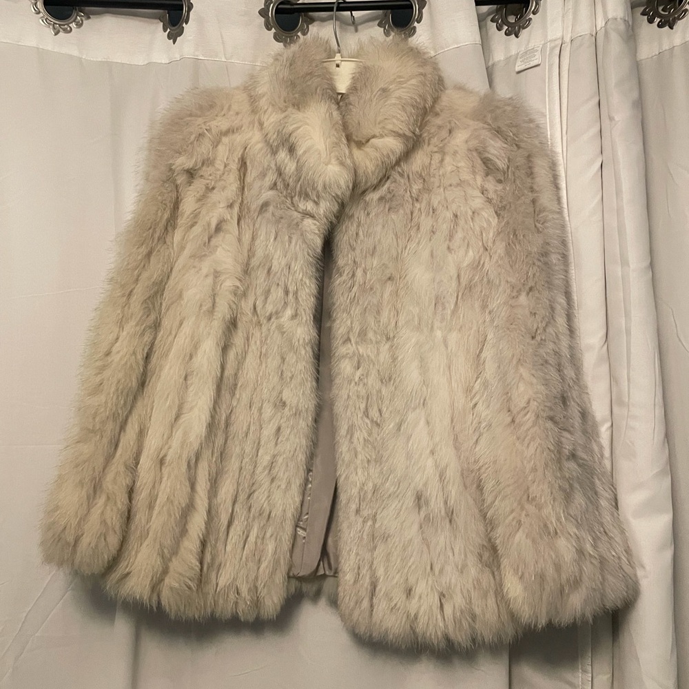 Elegant Cream Fur Coat